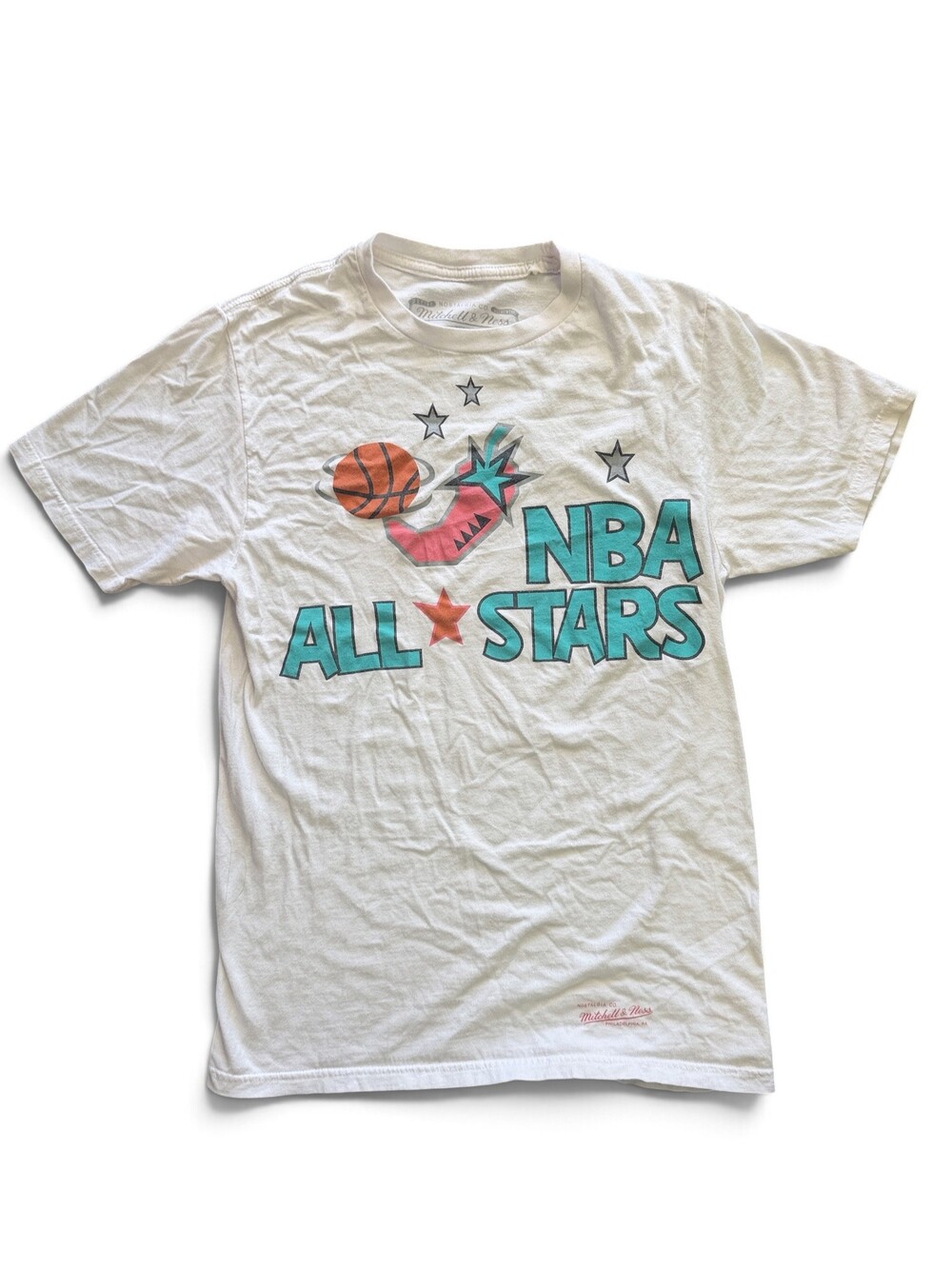 Mitchell & Ness 1996 NBA All Star Game T-Shirt S White Cotton